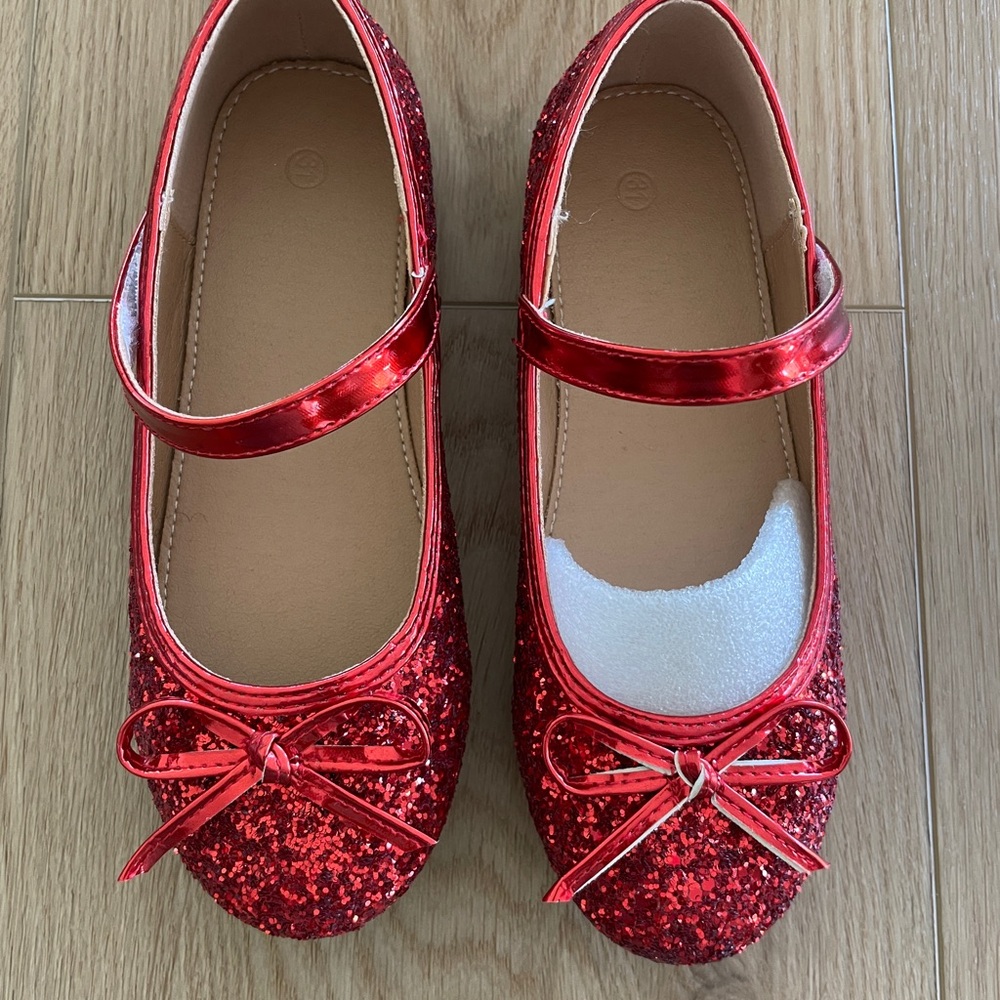 Sparkling Red Kids Mary Jane Dress Shoes